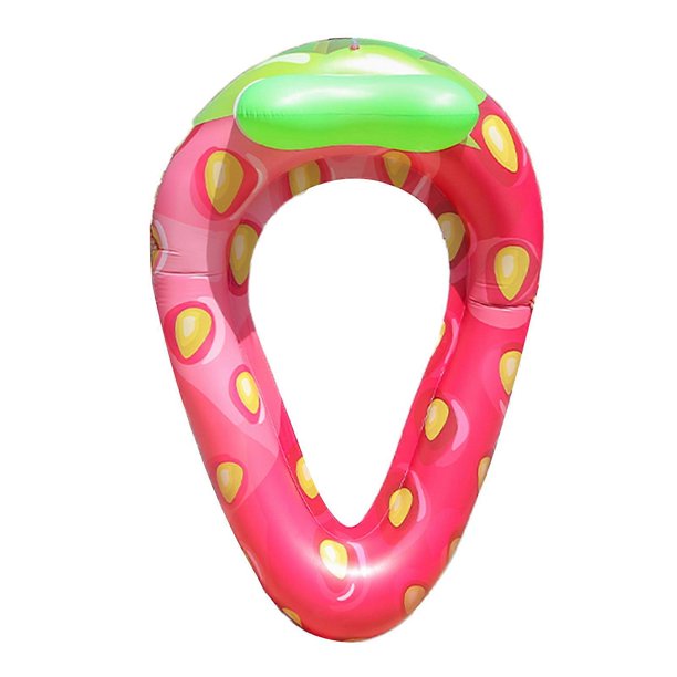 Water Mat Inflatable Pool Float Row Toys for Pool Party/Game Travel/Swim Thicken Strawberry Mat for Family/Friend