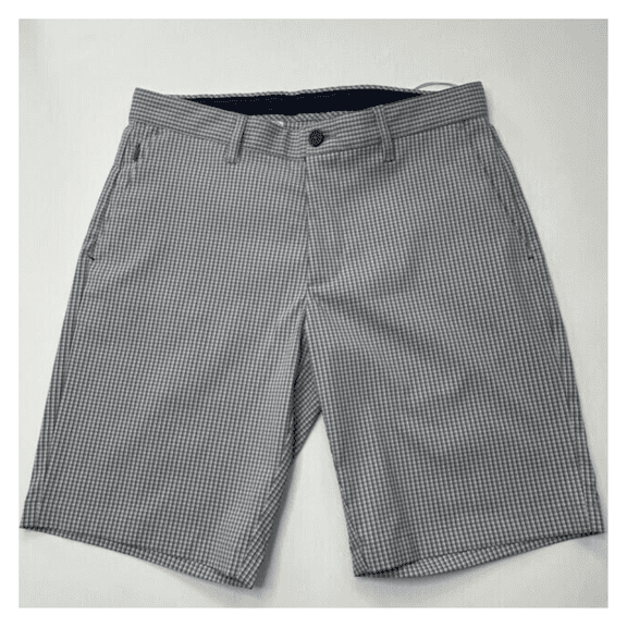 $118 Tommy Bahama Men's, Ace Fairway Plaid Short, Carbon Grey, 32
