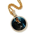 thumbnail image 5 of Picture Necklace 18K Gold Plated Personalized Photo Pendant for Men Customized Necklaces for Women Memory Medallion Pendant W/Tennis/Cuban/Rope Chain Dog Tag Necklace Hip Hop Jewelry, 5 of 6