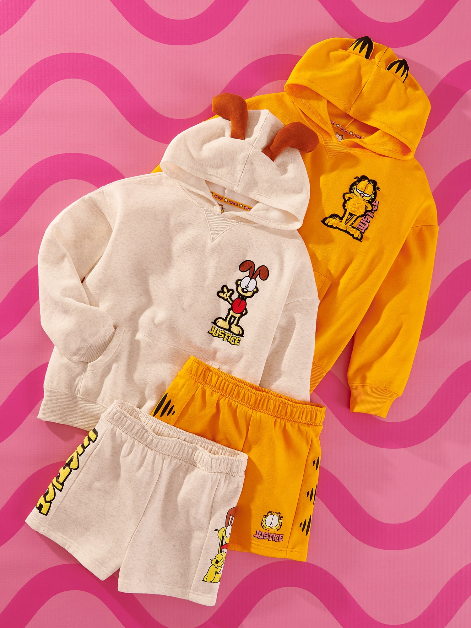 Justice x Garfield Girls Graphic Hoodie, Sizes XS - XLP
