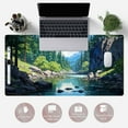 thumbnail image 6 of Cartoon Outdoor Forest Green Desk Mat Cute Gaming Mouse Pad Keyboard Mat Desk Mouse Pad with Non-Slip Rubber Base Seam Edges Mouse Pad for Office Home Decor Laptop Travel Mouse Pad, 31.5 X15.8 in., 6 of 6