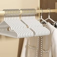 thumbnail image 6 of Heavy Duty Clothes Hanger Set, Non Slip Hangers with Steel Core for Shirts, Coats, Jackets, Trousers and Dresses, Space Saving Wardrobe Organization and Storage, 5 Pack, 6 of 6
