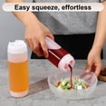 thumbnail image 4 of 3Pcs 20 oz Inverted Plastic Squeeze Bottles, Refillable Tip Large Valve Dispenser Condiment Squeeze Bottle for Sauces Ketchup Sour Cream Self Sealing Syrup Dispenser for Restaurants(White), 4 of 7