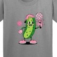 thumbnail image 4 of Inktastic Pickleball Cute Girly Pickle Youth T-Shirt, 4 of 5