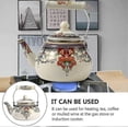 thumbnail image 2 of Floral Tea Kettle For Stove Top Whistling Tea Kettle, 2. 5l Large Enamel Tea Kettle, 2 of 5