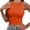 Orange, variant on Solid Color Cropped Tank Top Sleeveless Round Neck Casual Summer Vest for Women, XXL, Hot Pink