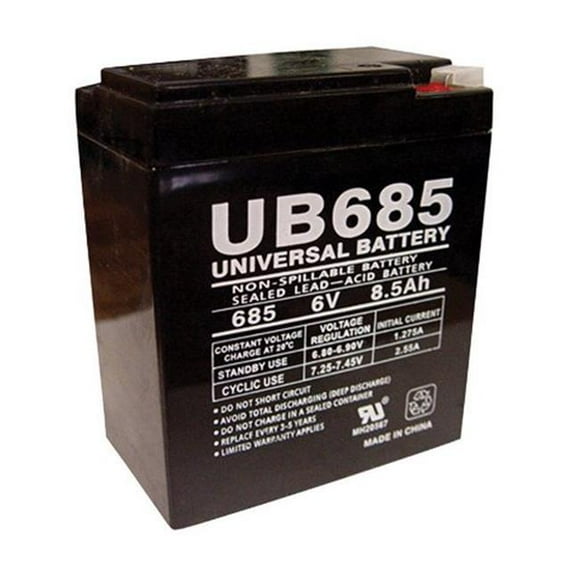 Universal Power Group 86491 6V &amp; 8,5 Ampères SLA Batterie-Pack de 2