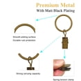 thumbnail image 4 of 42 Pack Curtain Rings with Clips 1.5" Interior Diameter,Metal Drapery Clips with Rings,Black Curtain Clips,Strong Vintage Decorative Rustproof Drapery Ring with Hooks(Bronze), 4 of 8
