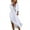 White, variant on utcoco Womens Casual Loose Long Shirt Dress Side Split Dresses with Pockets