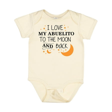 

Inktastic I Love My Abuelito to the Moon and Back Gift Baby Boy or Baby Girl Bodysuit