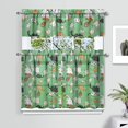 thumbnail image 2 of Kitchen Curtains 36 Inch Short - 3 Panel Set with Cute Cat Paw Pattern, Rod Pocket Window Curtain, 100% Polyester for Pet Lovers Farmhouse, Cafe, Kitchen, Bedroom, Easy Wash, 2 of 6