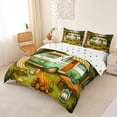 thumbnail image 2 of Catabedysis Retro Camper Bedding,Camp Life Print Duvet Cover Full For Boys,Multicolor,Polkadot Reversible,3 Pieces,1 Duvet Cover and 2 Pillowcases, 2 of 6