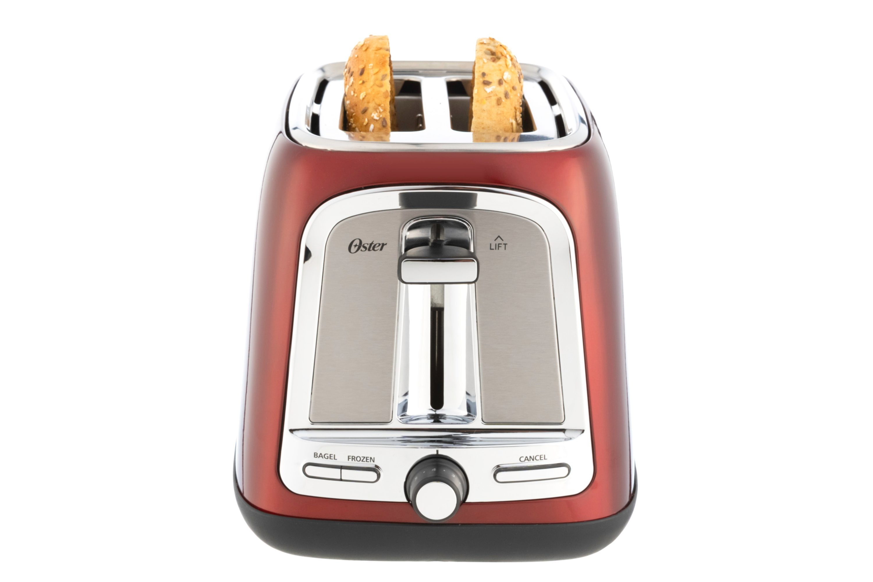 Oster 2-Slice Toaster with Advanced Toast Technology, Candy Apple Red