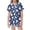 1-Blue, variant on LRen Halloween Gifts 2‑Piece Halloween Pajamas Set for Teen,Cute Print Button‑Up Short Sleeve Top & Shorts Pjs Sleepwear Outfit