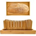 thumbnail image 5 of Wooden Bagel Slicer Homemade Bread Slicer Collapsible Bread Slicer, 5 of 5