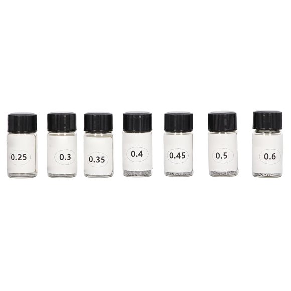 HUGFEGWE 7 Bottles Tin Solder Ball Tin Solder Ball Reballing Tin Solder Ball Reballing Soldering Heat Universal Stencils for PCB Chip 0.25, 0.3, 0.35, 0.4, 0.45, 0.5, 0.6mm U2536-20123