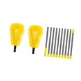 thumbnail image 1 of Colaxi Gutter Cleaning Tool from Ground, Roofing Tool, Stainless Steel Poles, 13ft Household Versatile RV Rain Gutter Cleaning Brush Yellow, 1 of 8