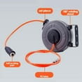 thumbnail image 2 of Air Drum Automatic Retractable Air Drum Hose Reel Hose Retractor Reel for Car Washing Car Beauty and Repair, 2 of 8