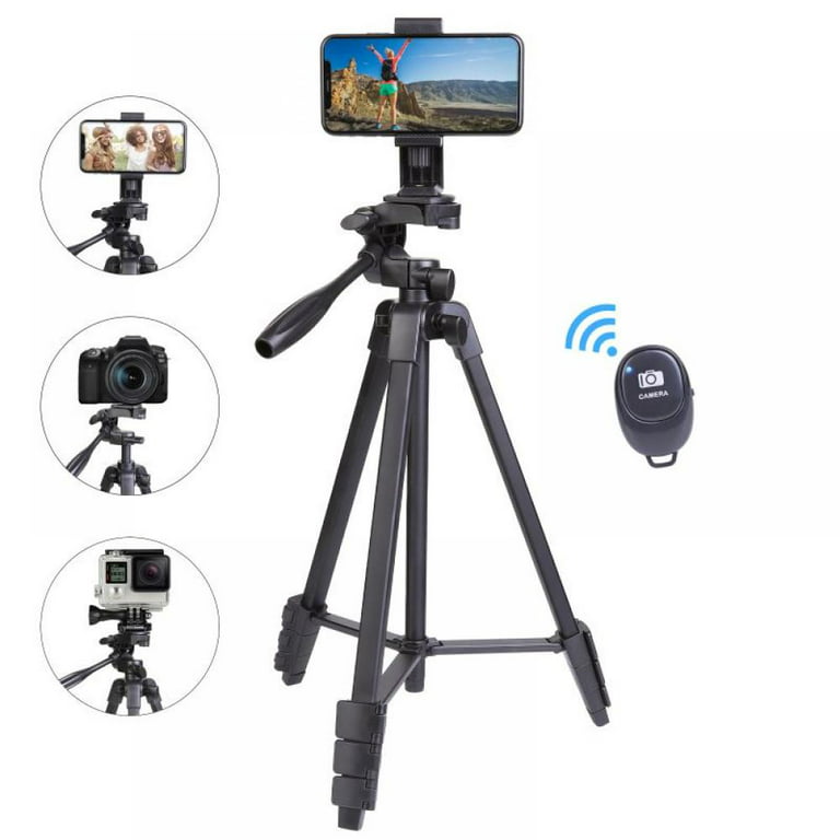 Onn. Adjustable Mini Tripod Stand for Cameras/GoPros/Smartphone Devices