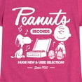 thumbnail image 3 of Peanuts - Charlie Brown Records - Toddler & Youth Girls Short Sleeve Graphic T-Shirt, 3 of 6