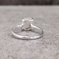 thumbnail image 4 of Natural Rose Quartz Ring, Rough Quartz Gemstone Ring, Birthstone, Prong Band, 925 Sterling Silver, Womens Ring, Christmas, Thanksgiving, Handmade, Statement Jewelry, Rough Gemstone Jewelry, 4 of 6