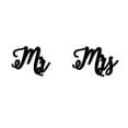thumbnail image 1 of Hanging Signs 2Pcs Decoration Well Crafted Innovative Mr And Mrs Hanging Ornaments, 1 of 5