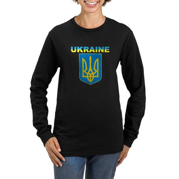 CafePress - I Stand With Ukraine | Support The Ukrainians Long - Women's Long Sleeve Graphic Tee Casual Fit