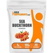 BulkSupplements.com Sea Buckthorn Powder - Omega 7 Supplement - Vitamins for Weight Loss - Blood Balance Advanced Formula (100 Grams)