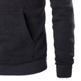 thumbnail image 4 of MIASHUI Men's Fall Winter Color Block Hoodie Drawstring Hood Two-Tone Long Sleeve Athletic Casual Pullover Top Black,S, 4 of 5