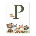 thumbnail image 3 of Impresiones de guardería de bosque, animales del bosque, ciervo, conejo, oso, zorro, arte de pared personalizado, pintura en lienzo, póster, imágenes de pared, decoración de habitación de niños, 3 of 5