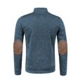 thumbnail image 4 of Men's Lightweight Fleece Full Zip Jacket Stand Collar Soft Warm Windproof Casual Coat with Zipper Pockets, 4 of 4