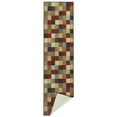 thumbnail image 2 of Ottomanson Ottohome Collection Non-Slip Rubberback Checkered Design Indoor Area Runner Rug, 2 of 5