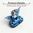 thumbnail image 7 of ToyKingdee Fairy Desktop Standee, 2D Flat Acrylic Art Butterfly Elf Tabletop Ornament Decoration, Home Study Room Bookshel Office Creative Decor Supplies, 7 of 7