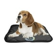 thumbnail image 2 of PKQWTM Creative Watercolor Seahorse Black Sea Creature Pet Dog Cat Bed Pee Pads Mat Cushion Potty Dogsblankets Crate Bed Kennel 25x30 inch, 2 of 3