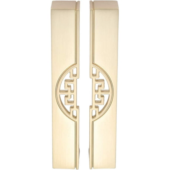 2pcs Gold Cabinet Handles, Cupboard Handle, Vintage Retro Style Cabinet Knob For Bedroom, Kitchen Cabinet, Cupboard, Wardrobe, Dresser (128mm Gold)