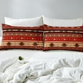 thumbnail image 3 of Aztec Bedding Set Ethnic Tribal Arrow Duvet Cover,Vintage Southwestern Native Bohemian Comforter Cover Queen,Western Star Bed Set Exotic Geometric Diamond Stripes Room Decor,Red and Black, 3 of 5