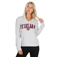 thumbnail image 2 of Men's Concepts Sport  White/Gray Texas A&M Aggies French Terry Striped V-Neck Pullover Hoodie, 2 of 4
