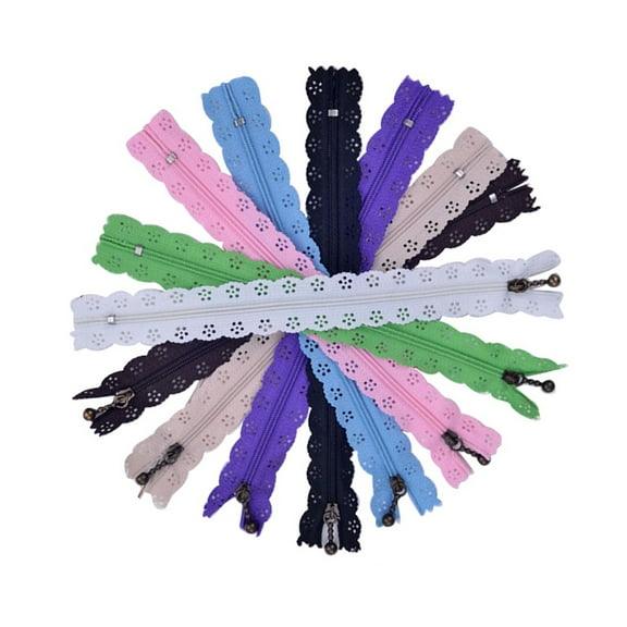 Minkissy 20Pcs Nylon Zippers for Clothes and Bags, Boutique Accessories for Sewing and Crafting Projects