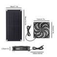 thumbnail image 2 of Greeniant Ventilador de panel solar 10W resistente a la intemperie Mini extractor de aire de escape Ventiladores dobles Exterior Pollo Mascota Suministros para perros, 2 of 6