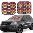 thumbnail image 1 of Wukai Fox Face Car Front Windshield Sun Shade,Sun Visor Shield Block Automotive Interior Protector Blocks UV Rays-Small, 1 of 6