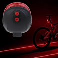thumbnail image 3 of 2 Laser + 5-LED Bike Bicycle Cycling Taillight Warning Lamp Flashing Alarm Light, 3 of 5