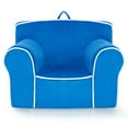 thumbnail image 1 of Costway Kids Sofa Toddler Foam Filled Armchair w/ Velvet Fabric Baby Perfect Gift Blue, 1 of 10