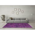 thumbnail image 3 of Ahgly Company Indoor Square Abstract Purple Modern Area Rugs, 6' Square, 3 of 4