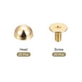 thumbnail image 3 of Unique Bargains 8x5mm Screw Back Rivets Solid Round Head Leather Studs Gold Tone 20 Pack, 3 of 5