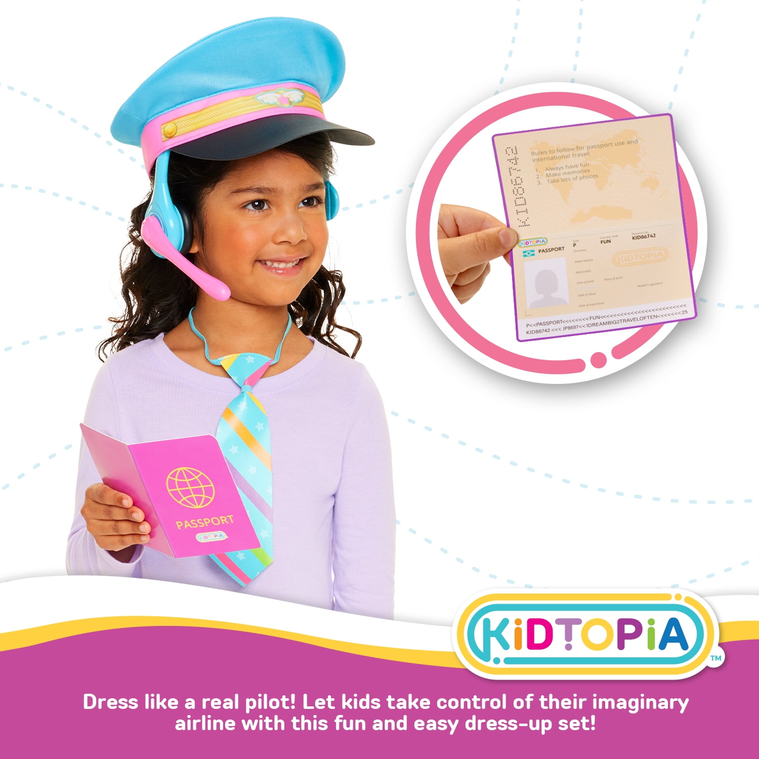 Kidtopia Little Sky Pilot Set for Child Ages 3 and up