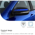 thumbnail image 4 of Yazoeia 2 Pcs Autocollants de Rétroviseur de Voiture, Auto-Rétroviseurs Latéraux Étanches Rayures, Rayures d'Avertissement Automobile Universelles Anti-Collision pour la Plupart des Véhicules (Bleu) CJC912-114732, 4 of 6