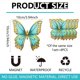 thumbnail image 3 of Juego de 4 pegatinas magnéticas de mariposas para decorar el refrigerador y el ordenador., 3 of 7
