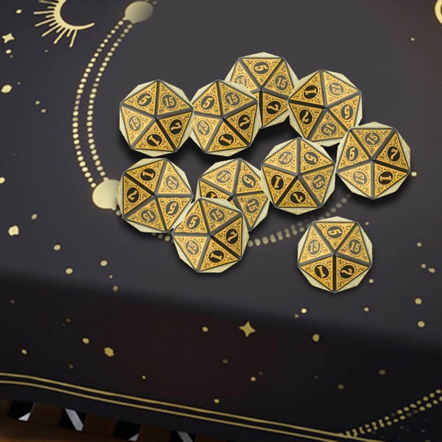 tredstone 10 Pcs dés Polyédriques Accessoires Résistants à l'Usure pour Jouet MTG Cadeau RPG