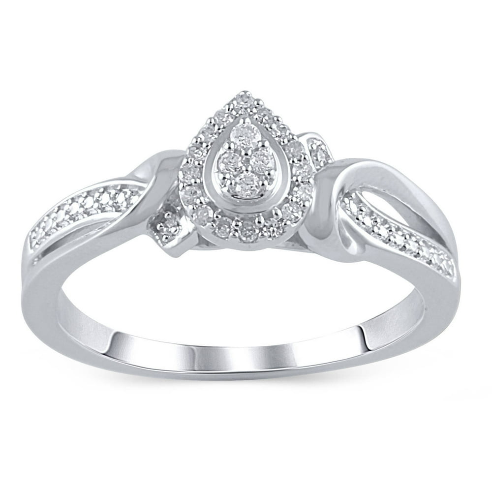 Hold My Hand 1/10 Carat T.W. Diamond Sterling Silver Promise Ring