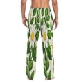 thumbnail image 2 of Daisy Chain Men's Lightweight Pajama Bottoms Stretch Elastic Waist Side Pockets Spring Fall, 2 of 7